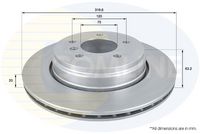 COMLINE ADC1726V - Disco de freno - Comline