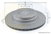 COMLINE ADC1729V - Disco de freno - Comline