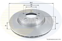 COMLINE ADC1732V - Disco de freno - Comline