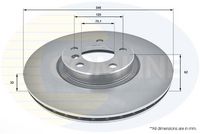 COMLINE ADC1755V - Disco de freno - Comline