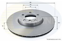 COMLINE ADC1756V - Disco de freno - Comline