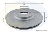 COMLINE ADC1763V - Disco de freno - Comline