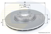 COMLINE ADC1810V - Disco de freno - Comline