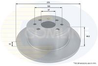 COMLINE ADC1104 - Disco de freno - Comline