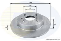 COMLINE ADC1106 - Disco de freno - Comline