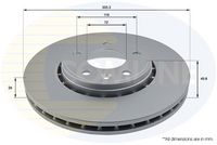 COMLINE ADC1110V - Disco de freno - Comline