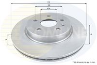 COMLINE ADC1144V - Lado de montaje: Eje delantero<br>Altura [mm]: 51<br>Tipo de disco de frenos: ventilación interna<br>Espesor de disco de frenos [mm]: 30<br>Espesor mínimo [mm]: 27<br>Número de taladros: 1<br>Diámetro exterior [mm]: 296<br>Número de orificios: 5<br>Diámetro de centrado [mm]: 67,4<br>corona de agujeros - Ø [mm]: 120<br>Superficie: revestido<br>