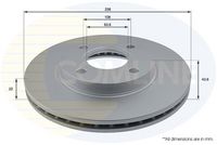 COMLINE ADC1206V - Disco de freno - Comline