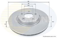 COMLINE ADC1227V - Disco de freno - Comline