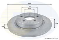 COMLINE ADC1229 - Disco de freno - Comline