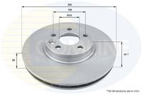 COMLINE ADC1237V - Disco de freno - Comline