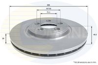 COMLINE ADC1245V - Lado de montaje: Eje delantero<br>Altura [mm]: 46,2<br>Peso [kg]: 20,62<br>Tipo de disco de frenos: ventilado<br>Espesor de disco de frenos [mm]: 30<br>Espesor mínimo [mm]: 28<br>Diámetro exterior [mm]: 326<br>Número de orificios: 5<br>Diámetro de centrado [mm]: 71<br>Par apriete [Nm]: 103<br>corona de agujeros - Ø [mm]: 108<br>Tipo de envase: caja<br>Unidad de cantidad: Pieza<br>Artículo complementario / información complementaria 2: sin tornillos<br>long. de embalaje [cm]: 34,5<br>Ancho de embalaje [cm]: 34,5<br>h embalaje [cm]: 6,5<br>