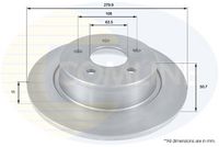 COMLINE ADC1248 - Lado de montaje: Eje delantero<br>Carga útil: no para carga útil aumentada<br>Altura [mm]: 48,5<br>Tipo de disco de frenos: ventilación interna<br>Espesor de disco de frenos [mm]: 25<br>Espesor mínimo [mm]: 24<br>Diámetro exterior [mm]: 300<br>Número de orificios: 5<br>Diámetro de centrado [mm]: 63,6<br>corona de agujeros - Ø [mm]: 108<br>Superficie: revestido<br>