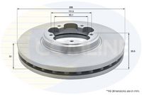 COMLINE ADC1250V - Disco de freno - Comline