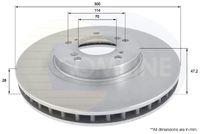 COMLINE ADC0539V - Disco de freno