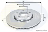 COMLINE ADC1417V - Disco de freno - Comline