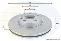 COMLINE ADC1418V - Disco de freno - Comline