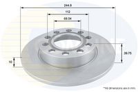 COMLINE ADC1446 - Disco de freno - Comline