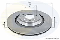 COMLINE ADC1491V - Disco de freno