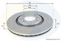 COMLINE ADC1520V - Disco de freno