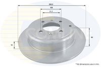 COMLINE ADC1524 - Disco de freno - Comline