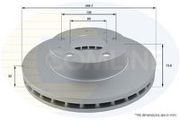 COMLINE ADC1572V - Disco de freno - Comline