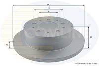 COMLINE ADC1577 - Disco de freno - Comline