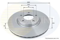 COMLINE ADC0447V - Disco de freno - Comline