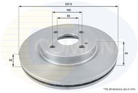 COMLINE ADC0457V - Disco de freno - Comline