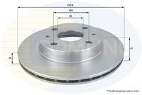 COMLINE ADC0612V - Disco de freno - Comline