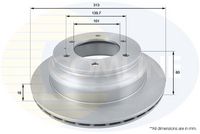 COMLINE ADC0708V - Disco de freno - Comline