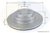 COMLINE ADC0820V - Disco de freno - Comline