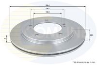 COMLINE ADC0917V - Disco de freno - Comline