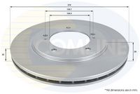 COMLINE ADC0921V - Disco de freno - Comline