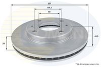 COMLINE ADC1035V - Disco de freno