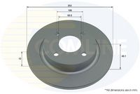 COMLINE ADC2881 - Lado de montaje: Eje delantero<br>Altura [mm]: 43,9<br>Tipo de disco de frenos: ventilación interna<br>Espesor de disco de frenos [mm]: 23<br>Espesor mínimo [mm]: 21<br>Diámetro exterior [mm]: 262<br>Número de orificios: 4<br>Diámetro de centrado [mm]: 63,5<br>corona de agujeros - Ø [mm]: 108<br>Superficie: revestido<br>