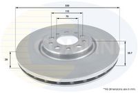 COMLINE ADC1827V - Disco de freno - Comline