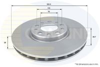 COMLINE ADC1828V - Disco de freno - Comline