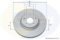 COMLINE ADC1848V - Disco de freno - Comline