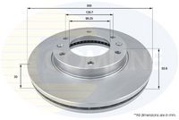 COMLINE ADC2414V - Disco de freno - Comline