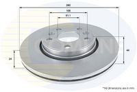 COMLINE ADC2702V - Disco de freno