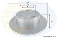 COMLINE ADC2707 - Disco de freno - Comline