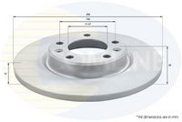 COMLINE ADC2723 - Lado de montaje: Eje delantero<br>Altura [mm]: 48,1<br>Tipo de disco de frenos: ventilación interna<br>Espesor de disco de frenos [mm]: 28<br>Espesor mínimo [mm]: 26<br>Número de taladros: 3<br>Diámetro exterior [mm]: 304<br>Número de orificios: 5<br>Diámetro de centrado [mm]: 71<br>corona de agujeros - Ø [mm]: 108<br>Superficie: revestido<br>