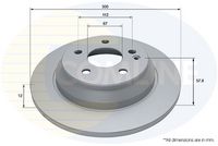 COMLINE ADC2805 - Lado de montaje: Eje delantero<br>Altura [mm]: 58,4<br>Tipo de disco de frenos: ventilación interna<br>Espesor de disco de frenos [mm]: 28<br>Espesor mínimo [mm]: 25<br>Número de taladros: 1<br>Diámetro exterior [mm]: 300<br>Número de orificios: 5<br>Diámetro de centrado [mm]: 67<br>corona de agujeros - Ø [mm]: 112<br>Superficie: revestido<br>