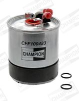 CHAMPION CFF100483 - Altura [mm]: 125<br>Diámetro exterior [mm]: 92<br>Tipo de envase: caja<br>Tipo de filtro: Filtro de tubería<br>Tipo de filtro: sin separador de agua<br>Tipo de filtro: sin conexión para sensor de agua<br>Ø entrada [mm]: 10<br>Ø salida [mm]: 9,5<br>long. de embalaje [cm]: 10<br>Ancho de embalaje [cm]: 10<br>h embalaje [cm]: 14,6<br>