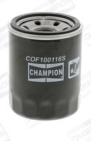 CHAMPION COF100116S - año construcción hasta: 06/2001<br>Tipo de filtro: Filtro enroscable<br>Altura [mm]: 72<br>Medida de rosca: M 20 x 1,5<br>Diámetro exterior [mm]: 65<br>presión apertura válvula de desviación [bar]: 1<br>Cantidad: 1<br>