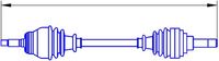 GSP 218127 - Lado de montaje: Eje delantero, derecha<br>Clase de caja de cambios: Caja de cambios manual<br>Longitud [mm]: 882<br>Dentado exterior, lado de rueda: 23<br>Diám. articulación lado rueda [mm]: 84<br>Dentado exterior, lado de diferencial: 23<br>Diámtro articulación lado transmisión [mm]: 83<br>