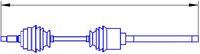 GSP 218127 - Lado de montaje: Eje delantero, derecha<br>Clase de caja de cambios: Caja de cambios manual<br>Longitud [mm]: 882<br>Dentado exterior, lado de rueda: 23<br>Diám. articulación lado rueda [mm]: 84<br>Dentado exterior, lado de diferencial: 23<br>Diámtro articulación lado transmisión [mm]: 83<br>