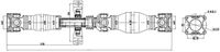 GSP PS900559 - Nº de caja de cambios: ZF 6S-450<br>Clase de caja de cambios: Caja de cambios manual, 6 marchas<br>Lado de montaje: posterior<br>corona de agujeros - Ø 1 [mm]: 112<br>corona de agujeros - Ø 2 [mm]: 112<br>Longitud [mm]: 2554<br>Diámetro exterior 1 [mm]: 67<br>Diámetro exterior 2 [mm]: 67<br>