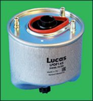 LUCAS LFDF145 - Tipo de filtro: Filtro de tubería<br>Tipo de combustible: Gasóleo<br>Altura [mm]: 105<br>Diámetro exterior [mm]: 95<br>Ø salida [mm]: 6<br>